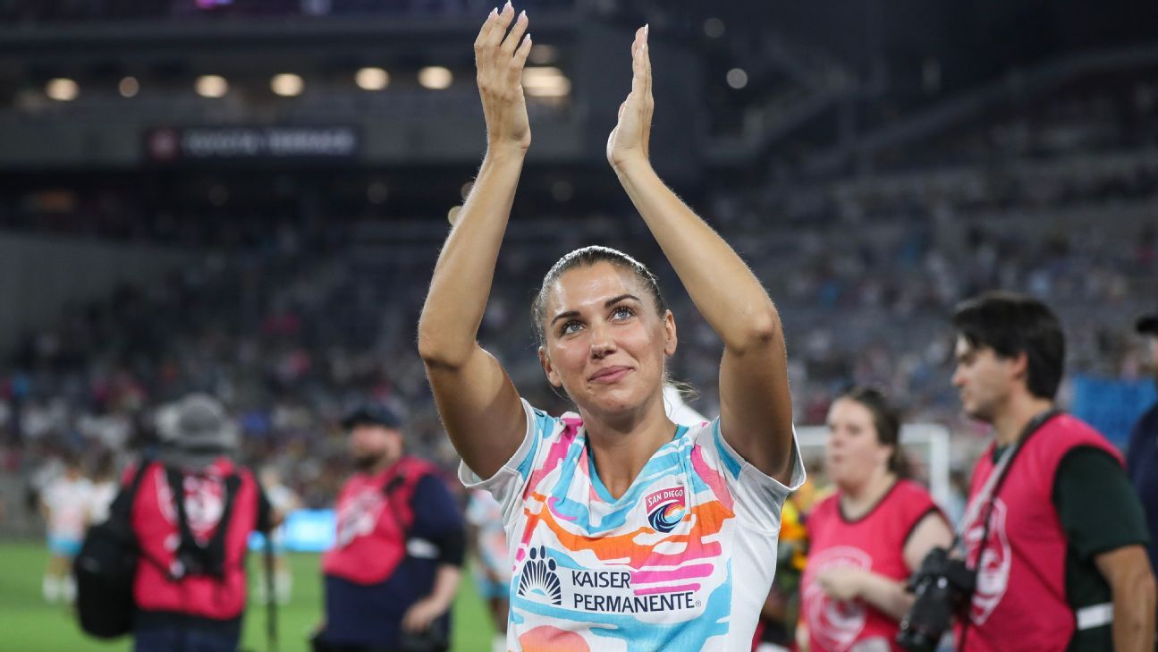 Alex Morgan unworried by stars leaving NWSL