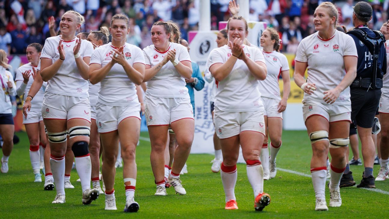 Las jugadoras de Inglaterra superaron una dura prueba de Francia para llegar a la final de la Copa Mundial Femenina de Rugby.
