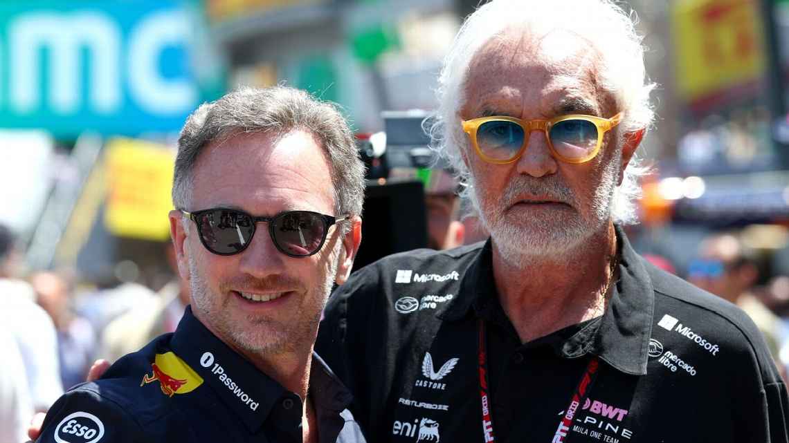 Christian Horner e Flavio Briatore a Monaco