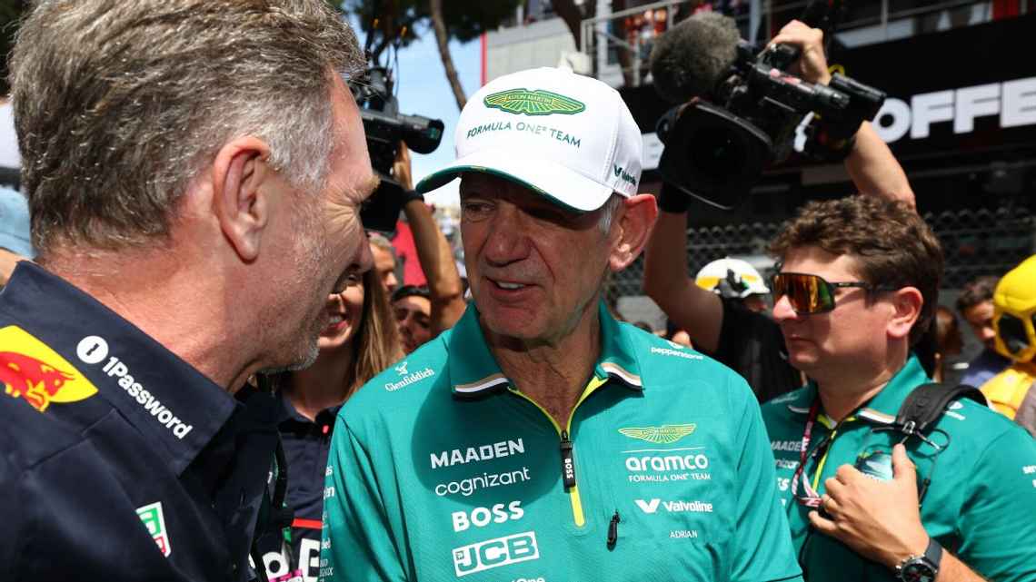 Christian Horner con Adrian Newey