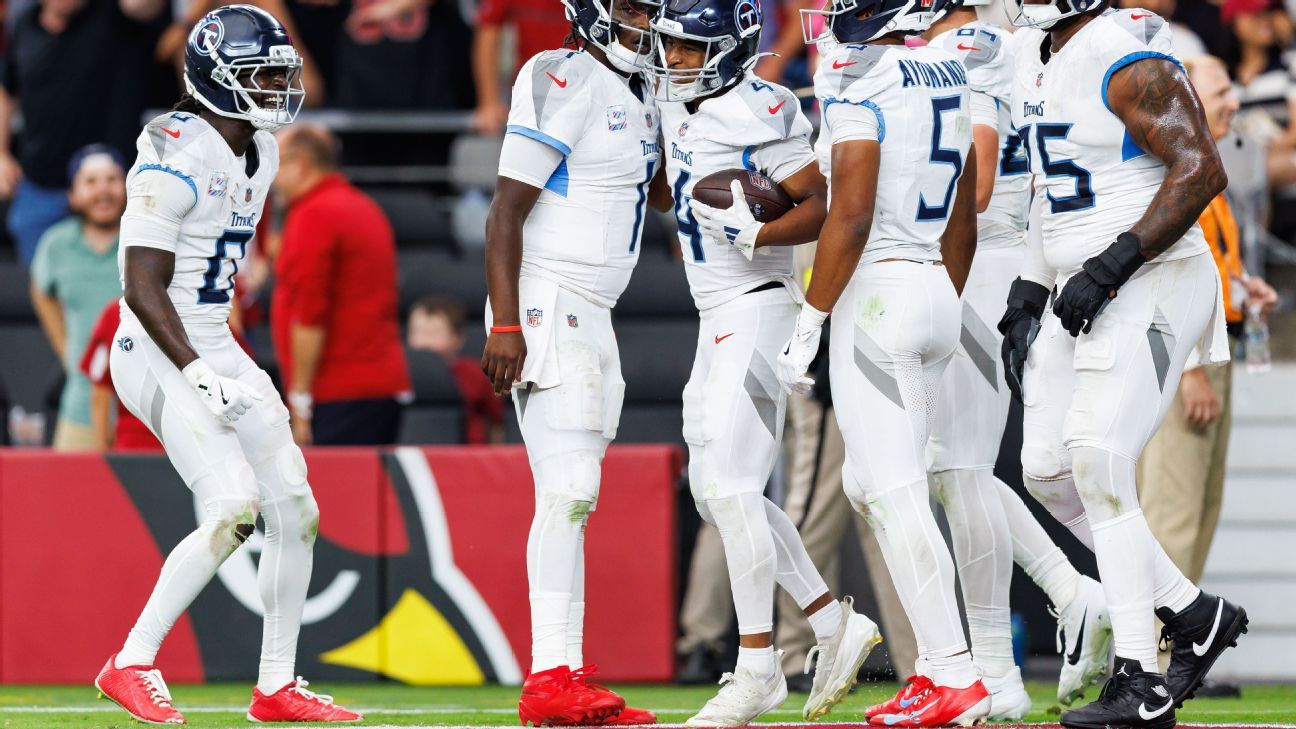 QB Cam Ward earns first NFL win as Titans stun Cardinals