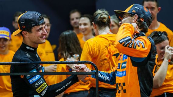 Oscar Piastri and Lando Norris