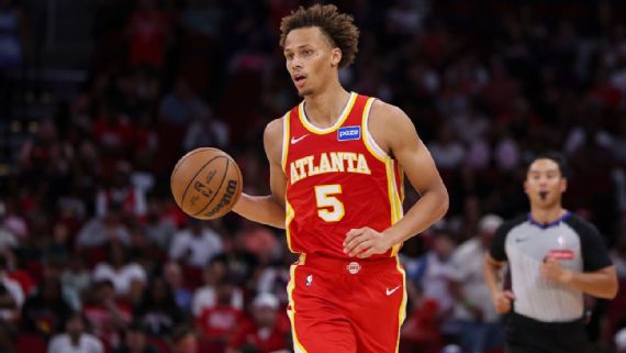 Dyson Daniels playing for Atlanta Hawks
