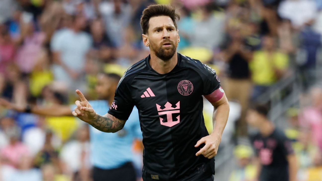 Messi conquista Bota de Oro MLS con hat-trick y lidera Inter Miami 1 Lionel Messi celebrando un gol