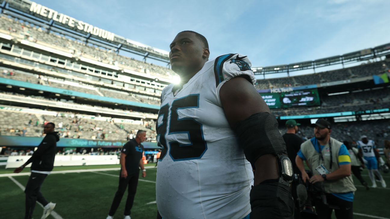 Panthers' Derrick Brown has a happy place: riding his tractor