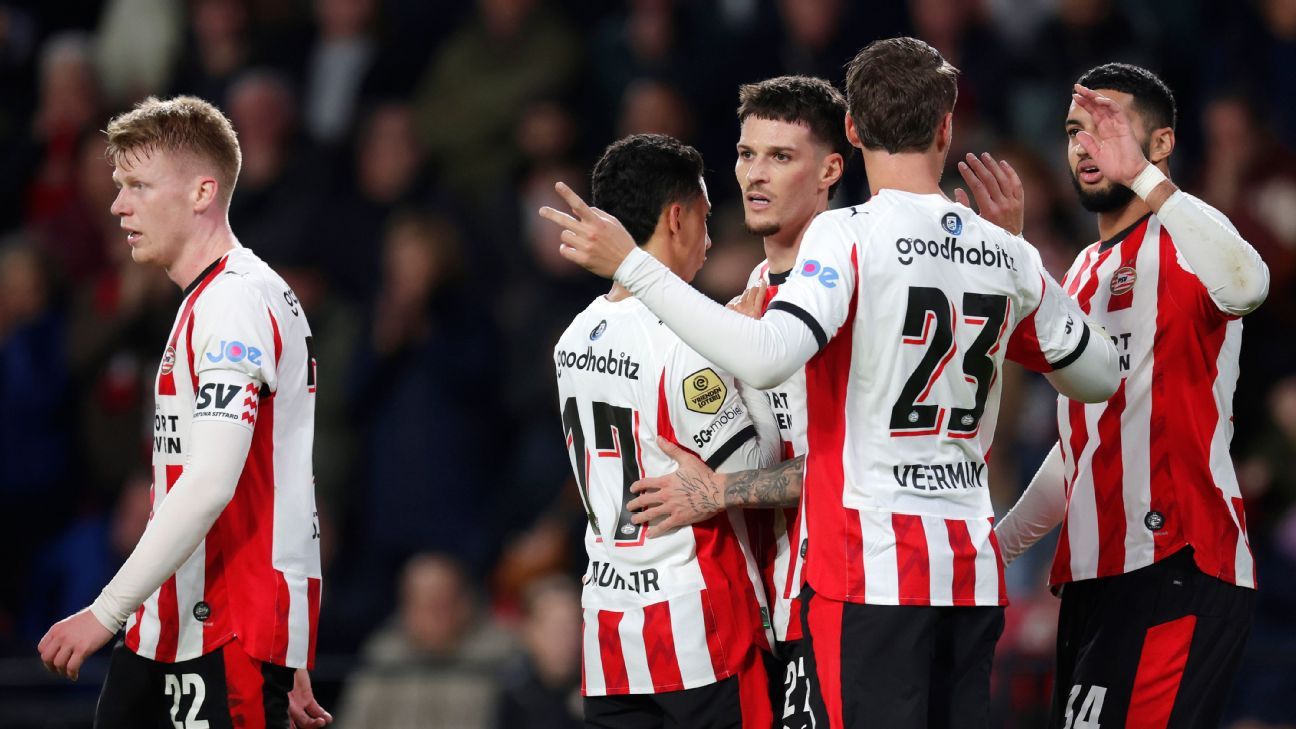 PSV neemt koppositie over na doelpuntrijke zege op Fortuna Sittard