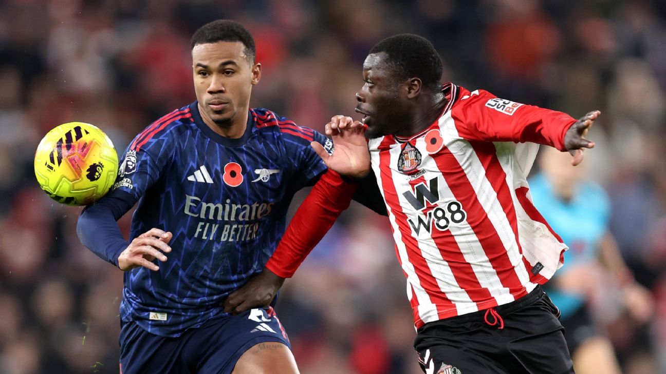 Sunderland faz gol nos acréscimos e arranca empate heroico contra o Arsenal na Premier League