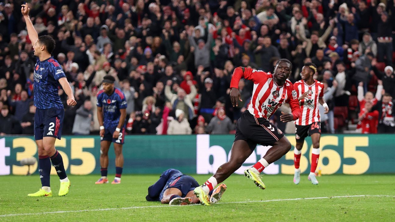 Brobbey bezorgt Sunderland met eerste Premier League-goal punt tegen koploper Arsenal