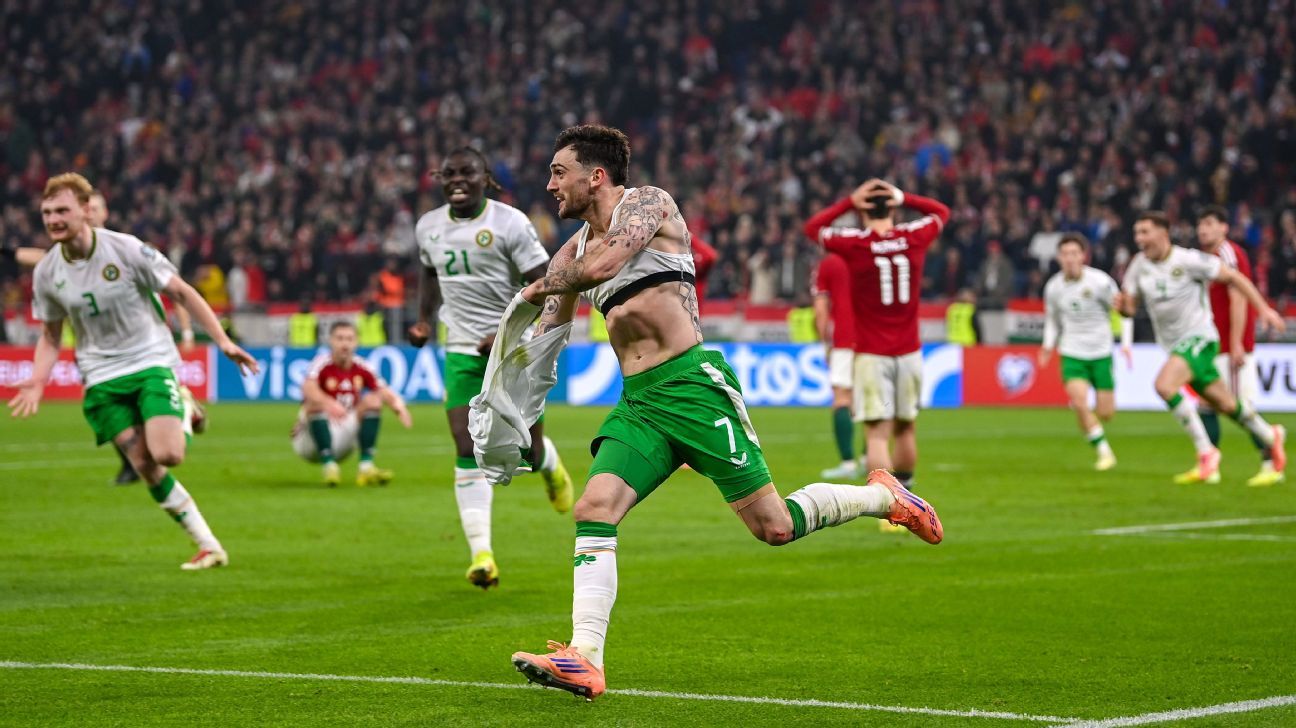 Ele não para! Quem é o jovem que garantiu Irlanda na repescagem da Copa com hat-trick após já ter 'atropelado' Portugal de CR7?