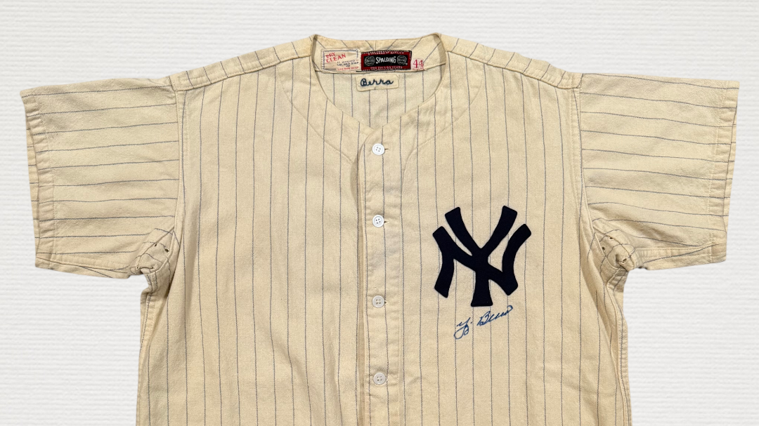 Yogi Berra's rookie jersey found at Harlem Boys & Girls Club 70 years ago sells for $363K