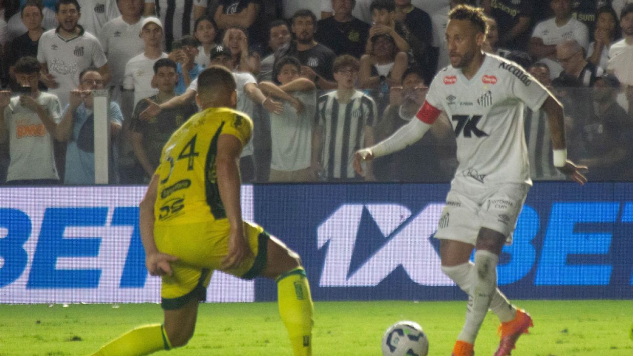 Neymar vai de herói a vilão, Santos empata com Mirassol e segue ameaçado de rebaixamento no Brasileirão