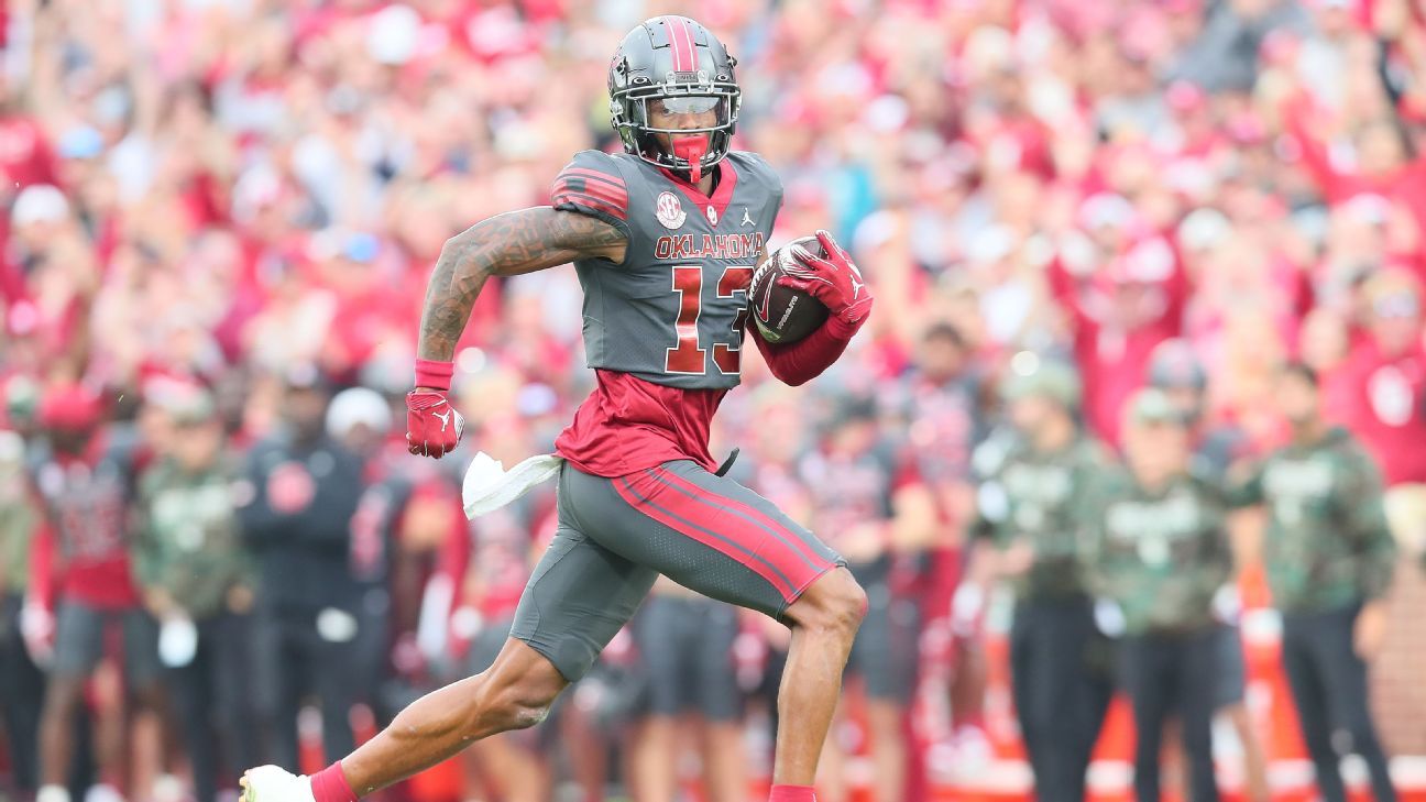 Oklahoma's anthracite alternates headline top college football uniforms for Week 13