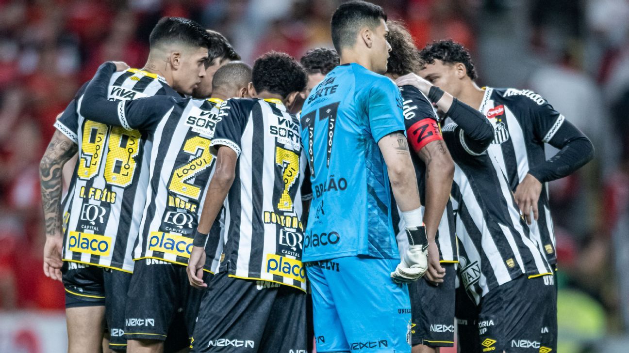 Empate aumenta drama, e Santos chega à reta final do Brasileirão com quase 50% de chance de queda; veja números