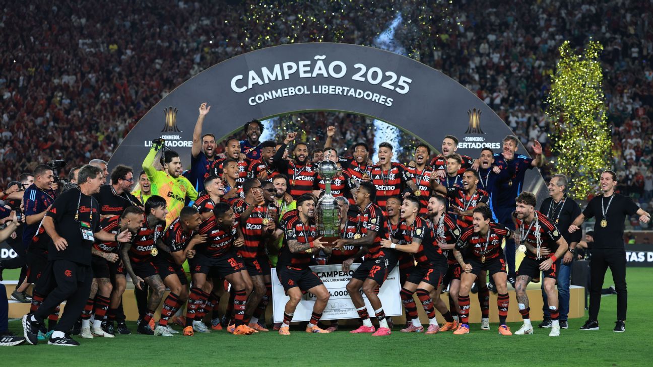 Flamengo desafia adversários no Brasileirão em busca do título após o tetra na Libertadores