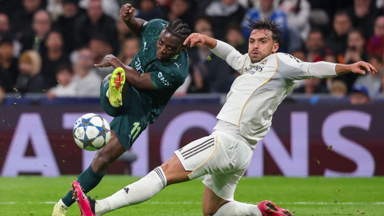 Champions League updates: Man City holding firm vs. Real Madrid; Martinelli, Madueke steal show for Arsenal