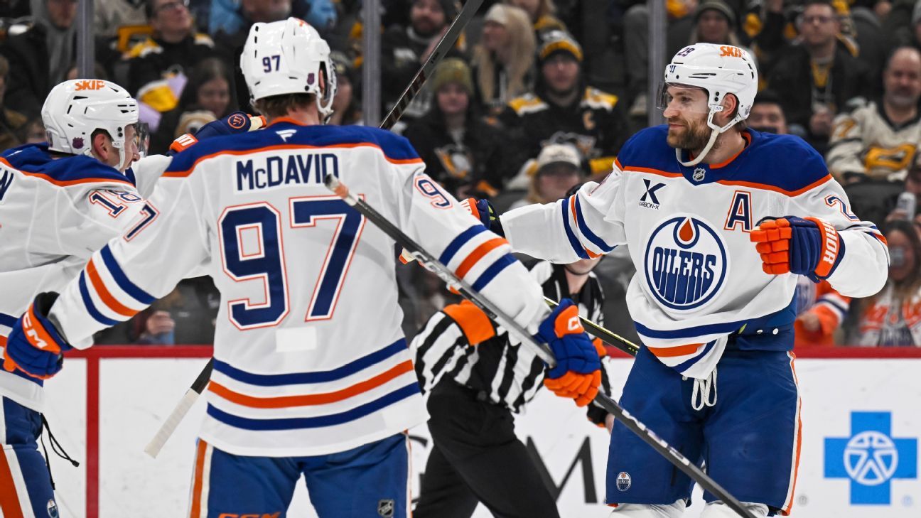 Draisaitl hits 1,000 points against ex-Oiler Skinner