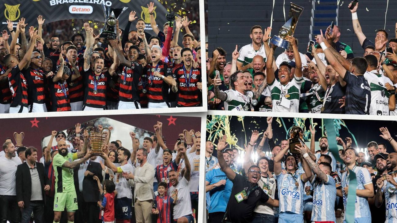 Campeões dos Times de Futebol Brasileiro na Temporada 2025.