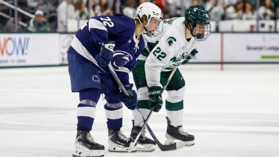 Gavin McKenna and Porter Martone standing next to each other