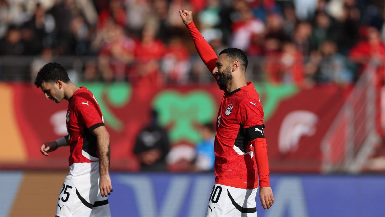 Um pênalti de Mohamed Salah salvou o Egito de 10 jogadores da derrota da AFCON contra a África do Sul