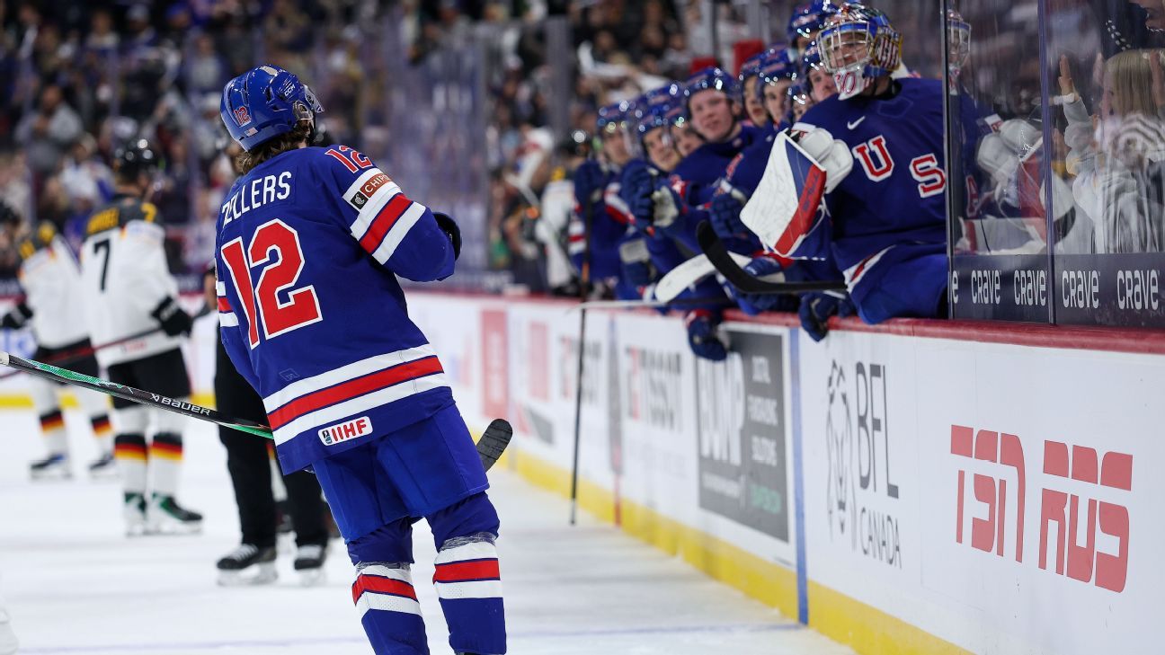 Zellers leads U.S. past Germany at world juniors
