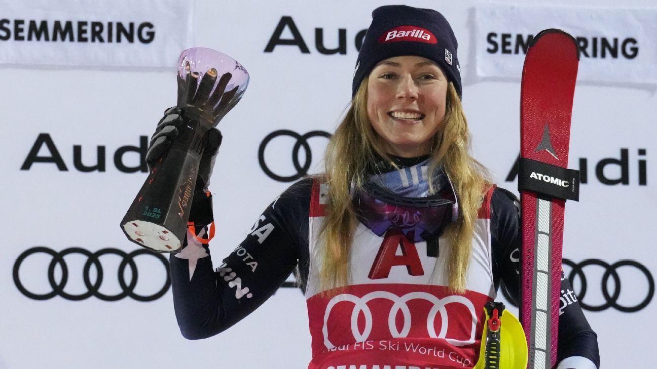Shiffrin rallies to extend WCup slalom win streak
