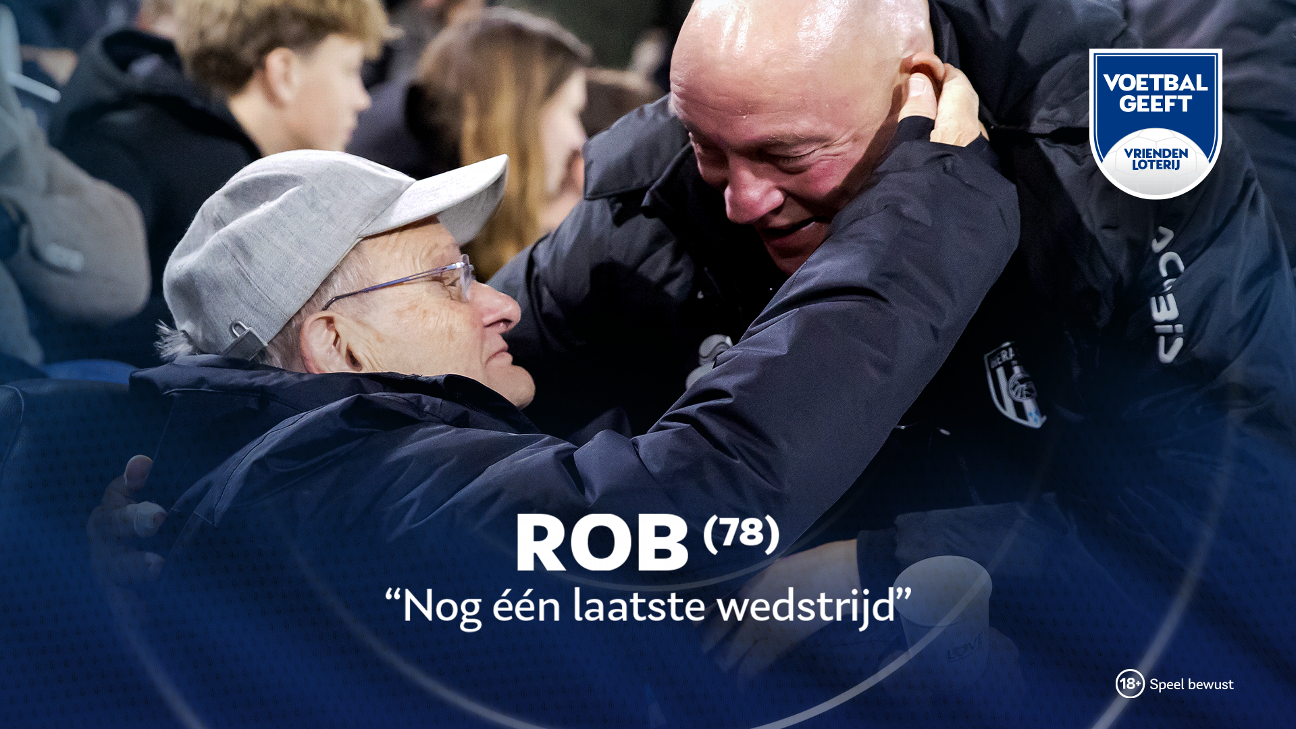 Voetbal Geeft: Rob (78) beleeft zijn allerlaatste wedstrijd bij Heracles Almelo