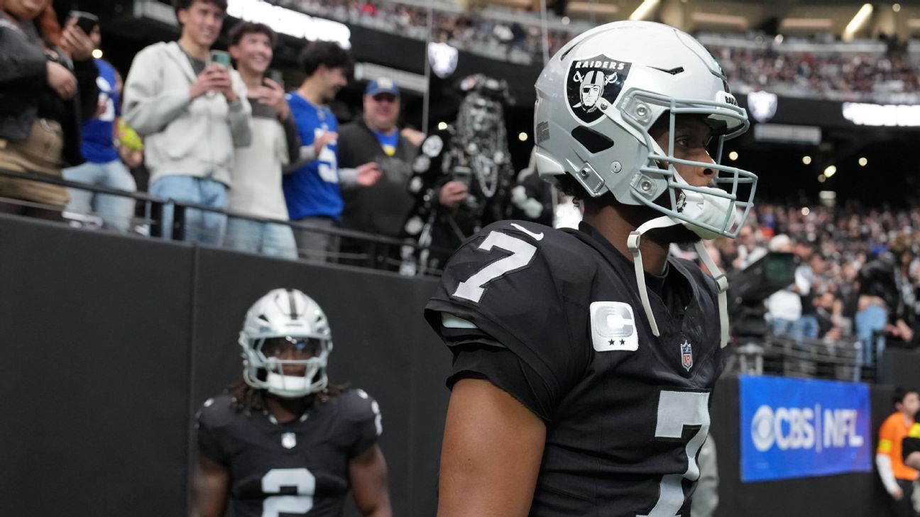 NFL draft order for Round 1: The first 13 slots are set, and the Raiders will pick at No. 1