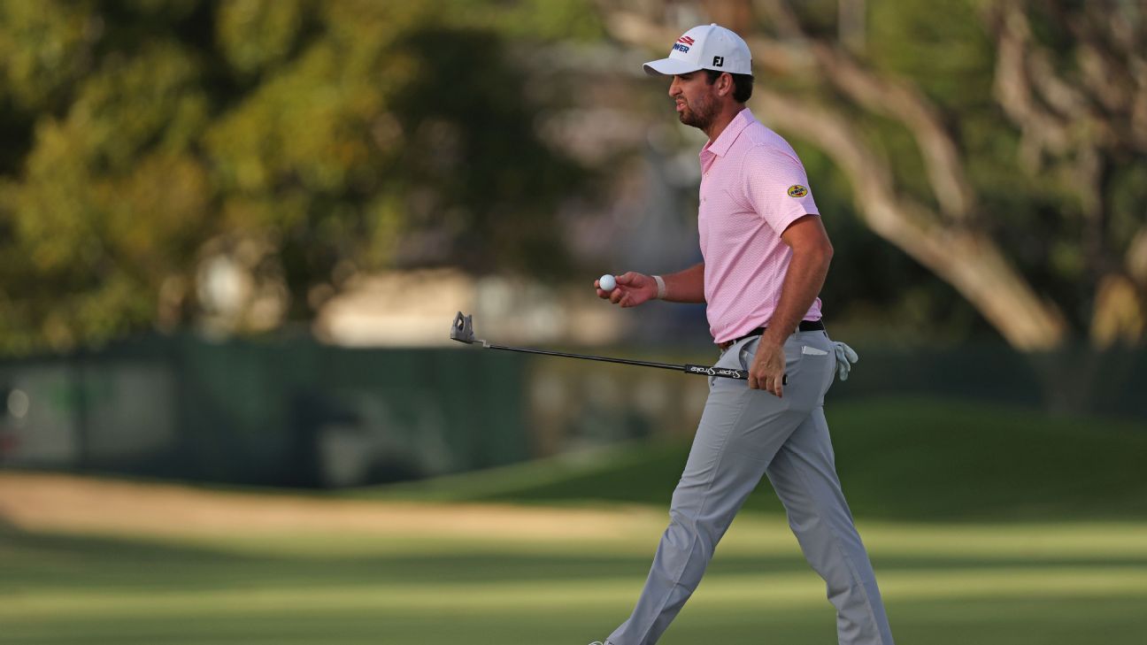 Riley leads by 2 at windy Waialae after late birdies