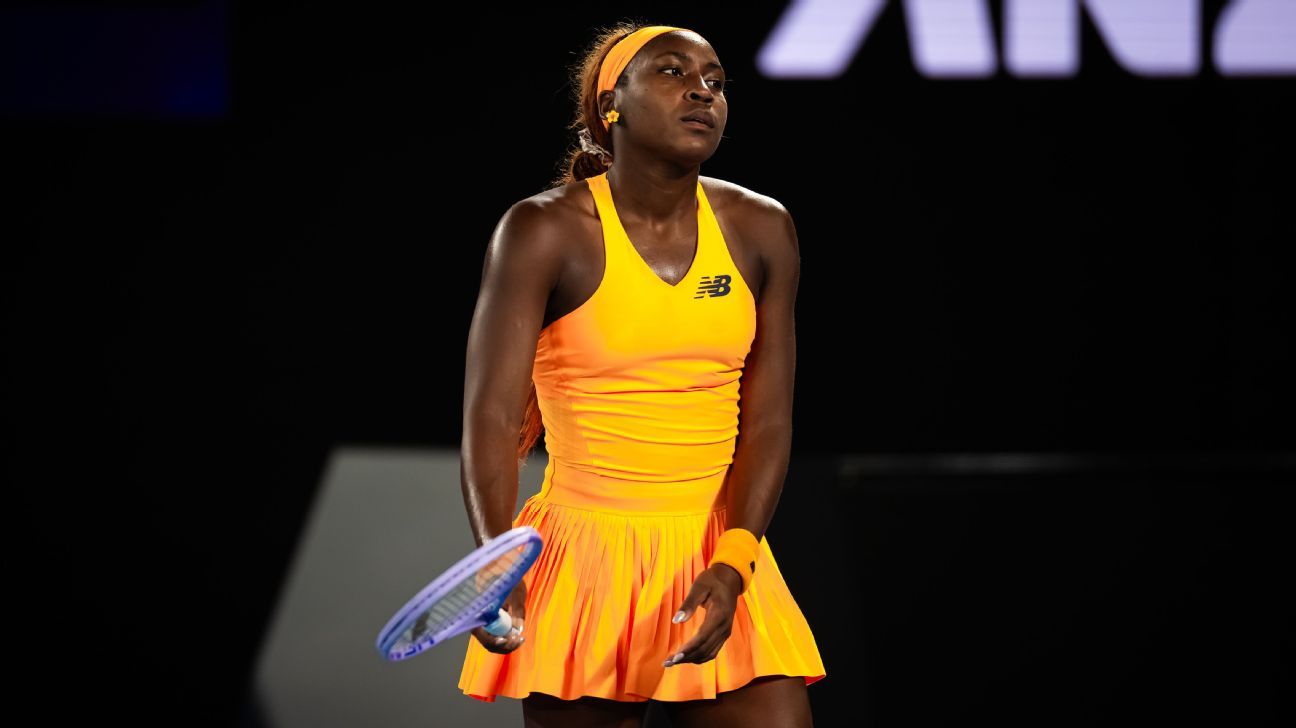 Gauff caught in 'private' moment smashing racket