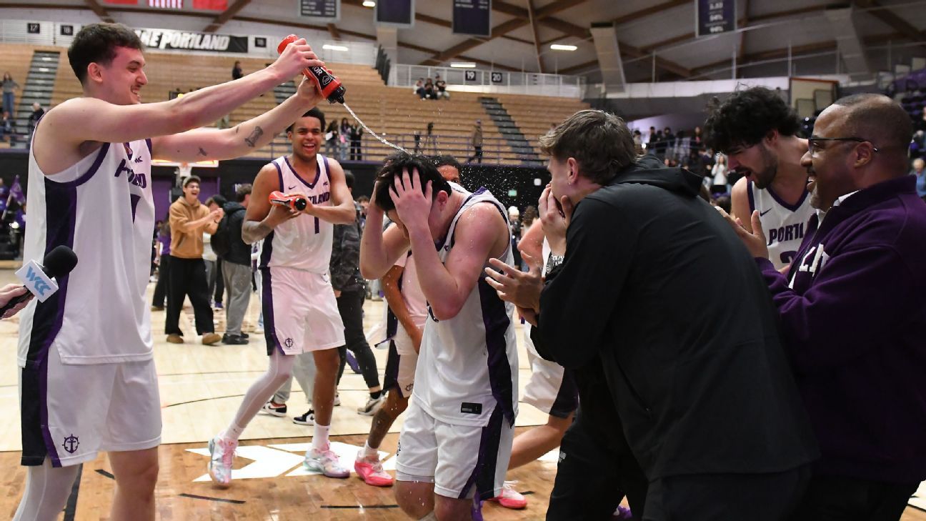 Portland, led by injured HC, stuns No. 6 Gonzaga