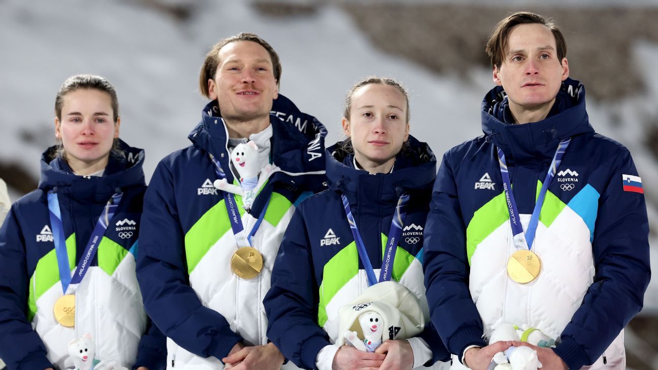 Japan wins bronze in Olympic team ski jumping