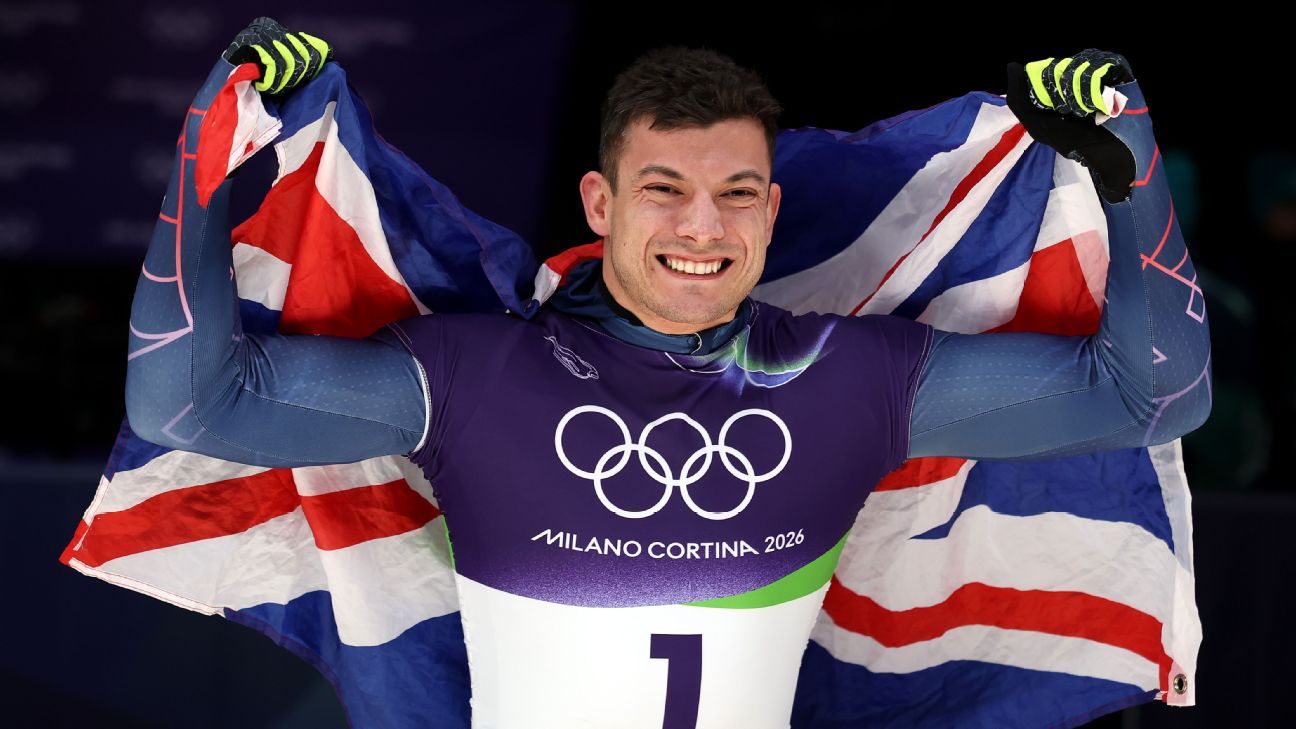 Team GB’s Matt Weston gets his 1st Olympic skeleton gold medal