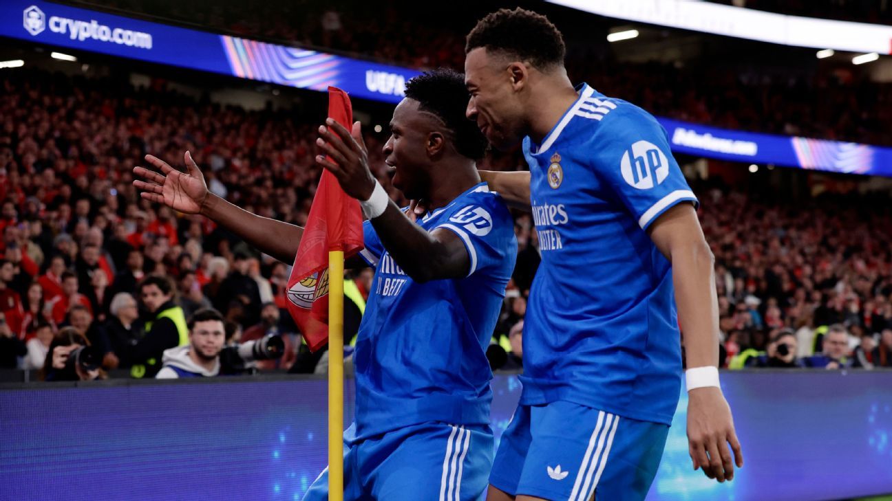 Atualizações ao vivo da Liga dos Campeões: Real Madrid-Benfica, PSG-Mônaco