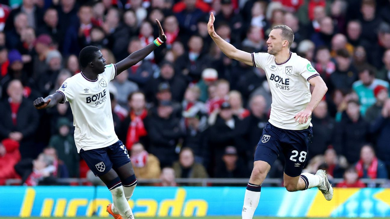 Liverpool vs West Ham LIVE: Latest updates as Reds hit five to deepen visitors' woes