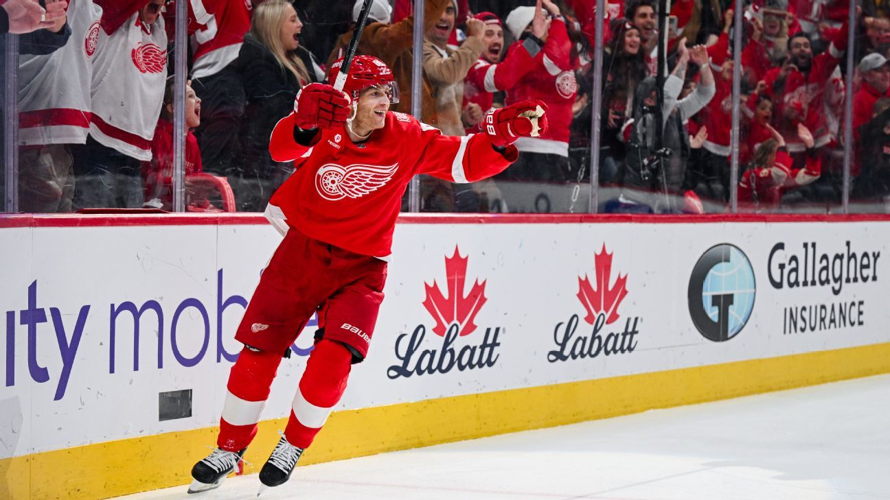 Red Wings' Patrick Kane now 4th in goals by U.S.-born player