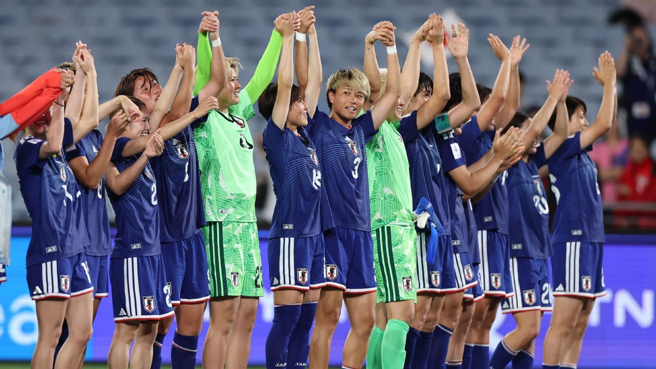 O Japão parece imparável ao marcar a final da Copa da Ásia com os Matildas