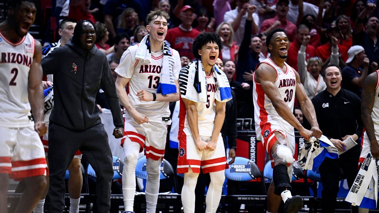 Reranking the 32 men's teams left in March Madness