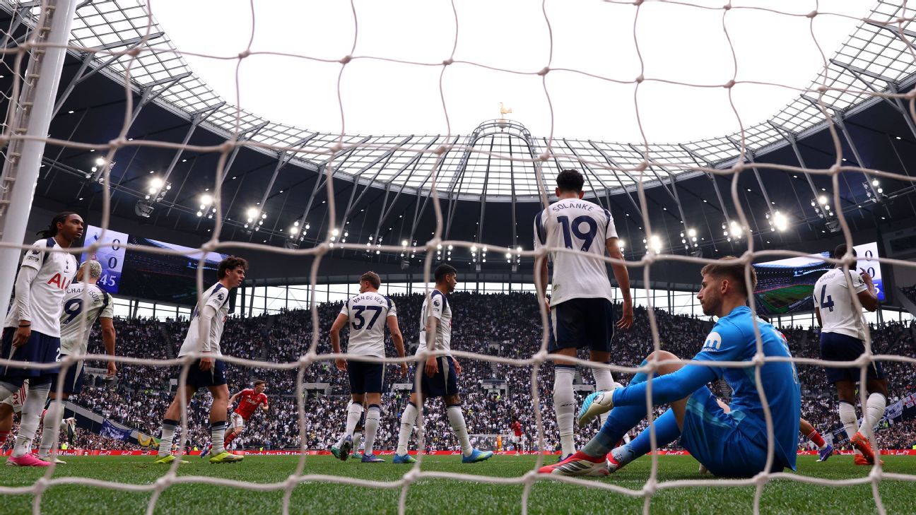 No plan, no fight: Spurs hurtling toward relegation after limp loss to Forest