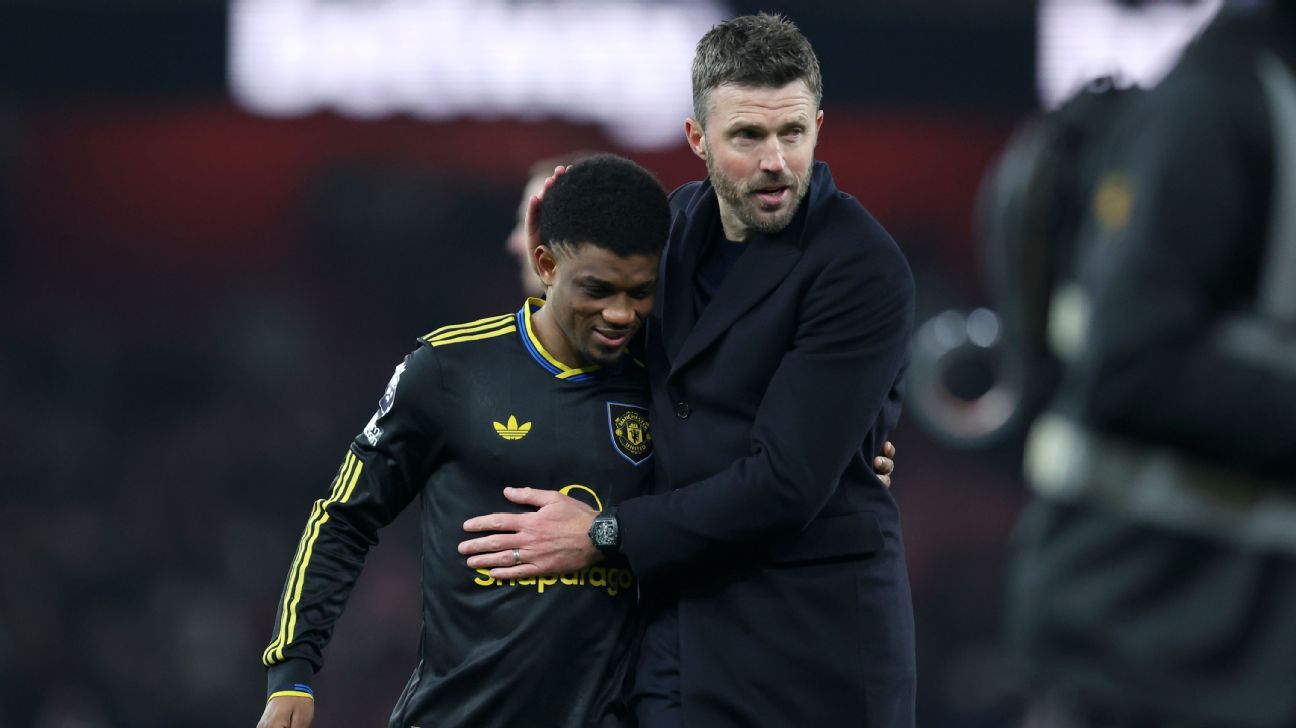 Man United's Amad backs Michael Carrick to become head coach permanently