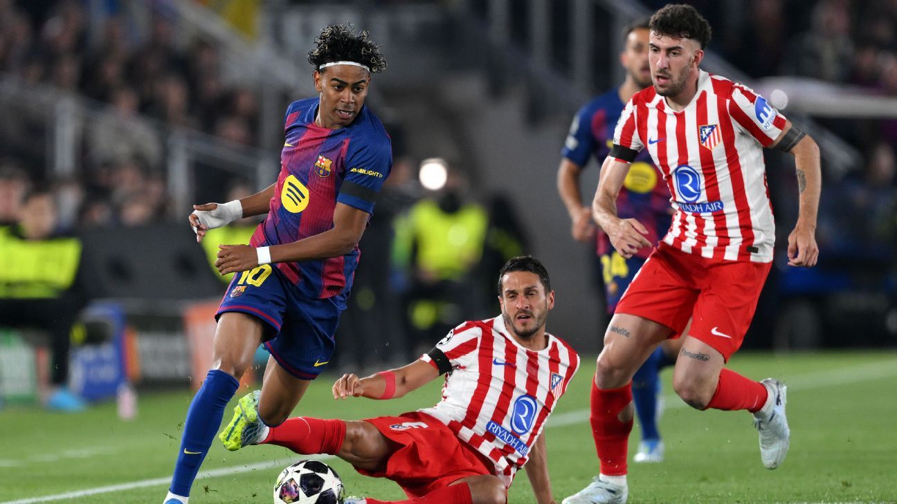 Champions League live updates: Barcelona host Atleti, Doué puts PSG ahead