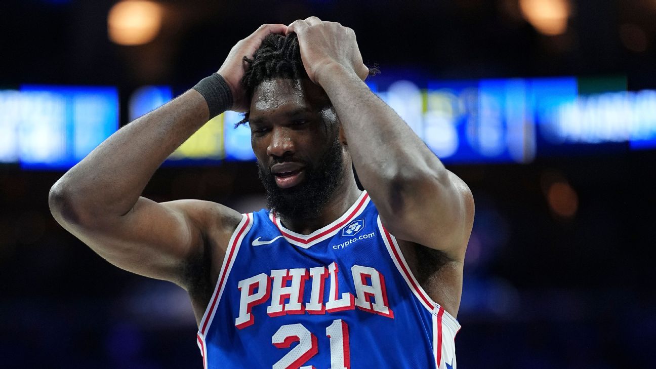 Problema nos 76ers: Joel Embiid passa por cirurgia de apendicite e desfalca equipe