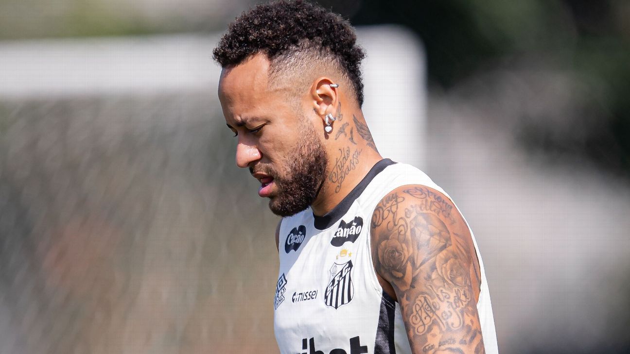 Planos do Santos para Neymar têm sequência decisiva e possível ausência contra o Palmeiras; veja planejamento jogo a jogo