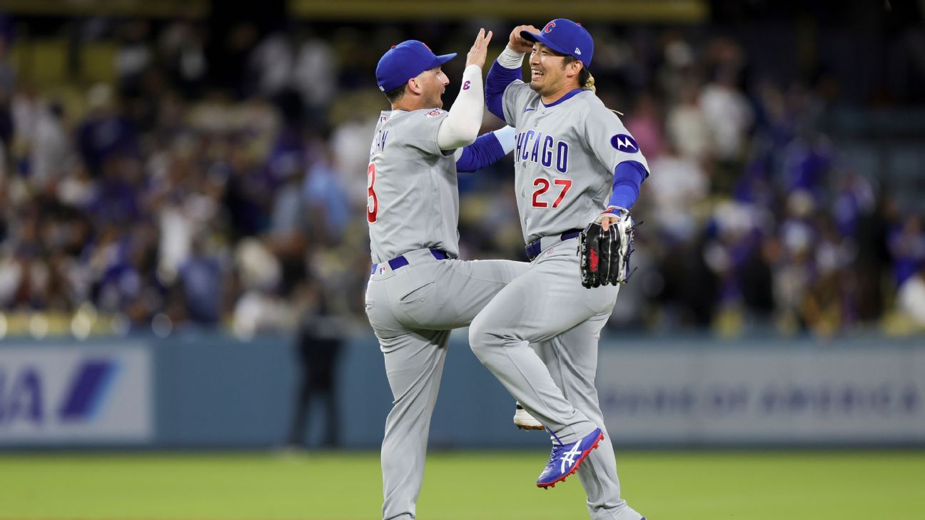 Resilient Cubs stun Dodgers for 10th straight win