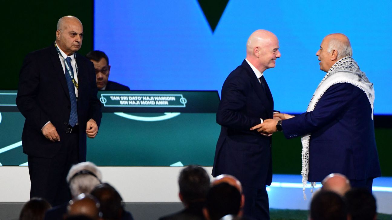 Palestine, Israel reps at odds at FIFA congress