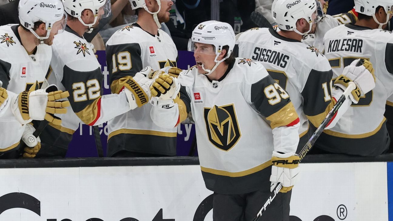 Marner's 2-goal night helps Vegas eliminate Utah
