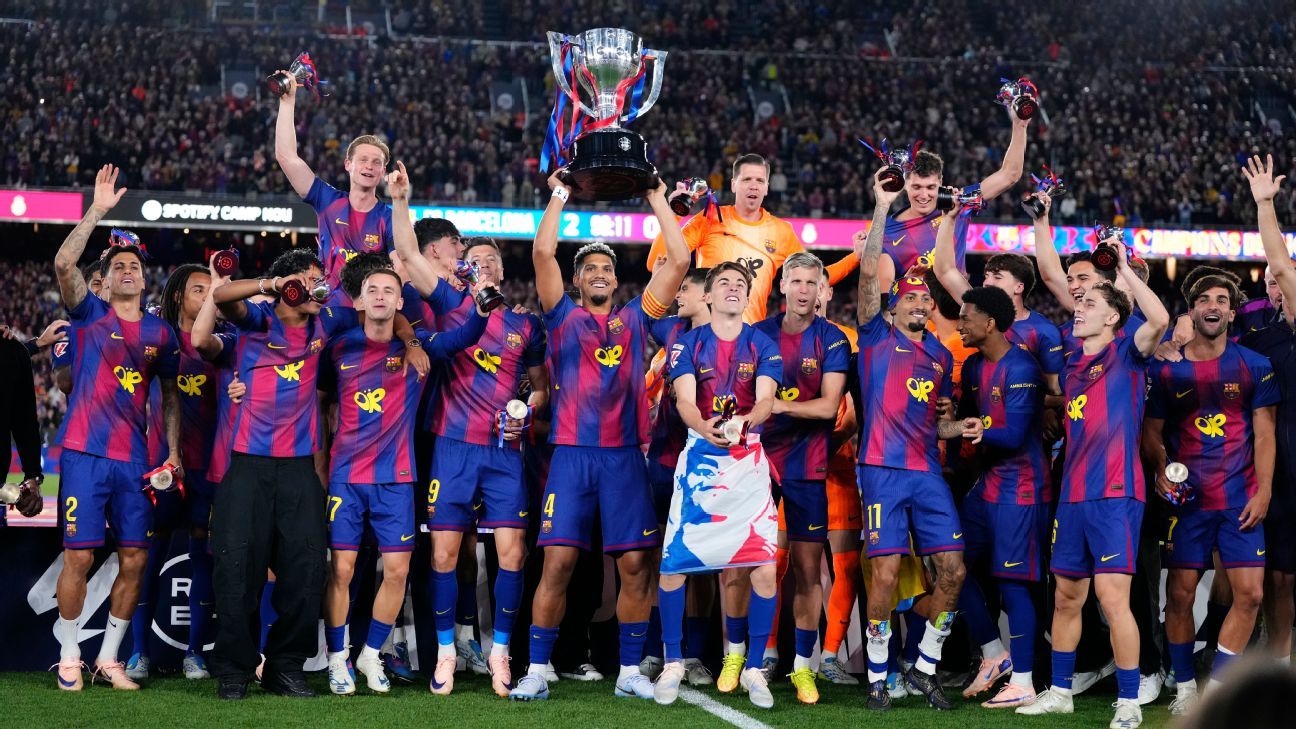 Barcelona cap off LaLiga title with historic Clási...