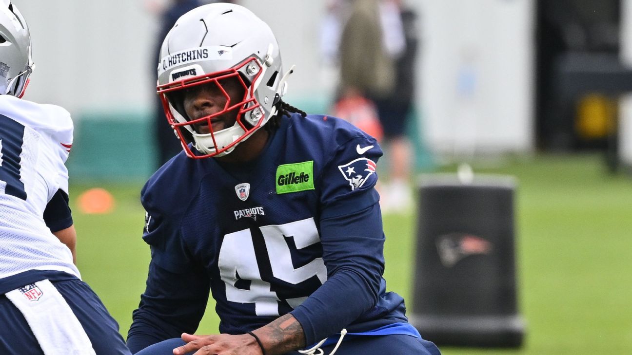 Pats rookie Hutchins faces dom. assault charge