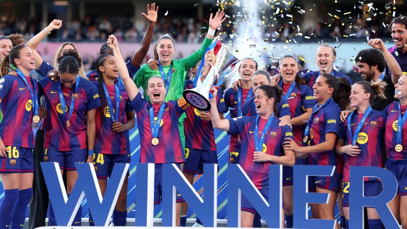 Barcelona golea al Lyon y es campeón de la Champions Femenina
