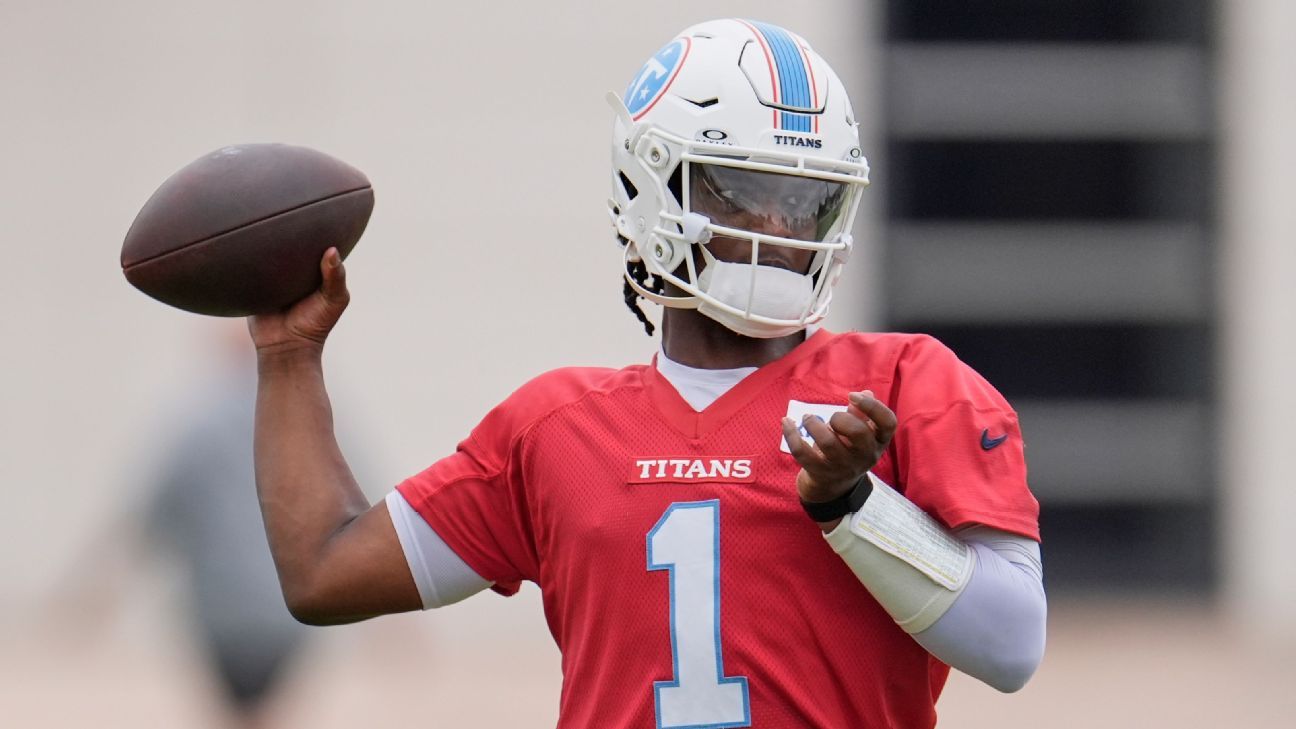 Titans not worried about Ward's accuracy woes