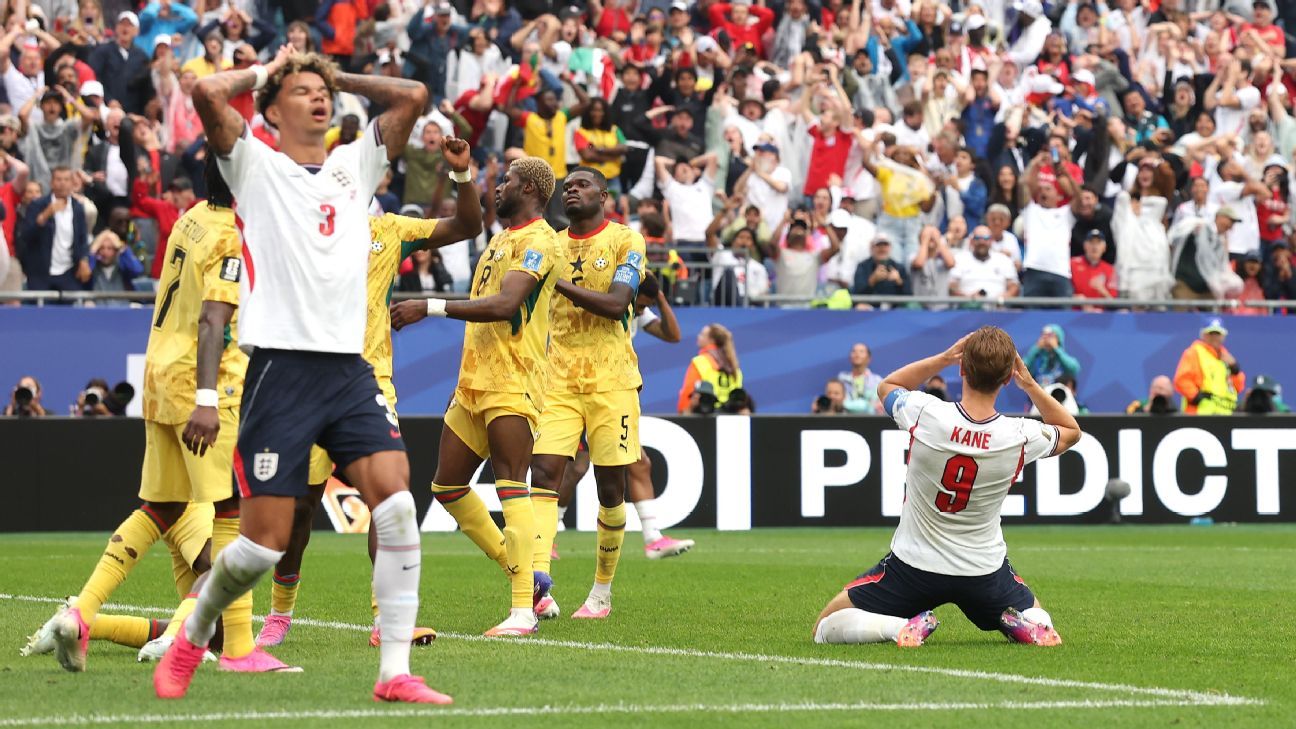 Inglaterra y Ghana igualaron sin goles y dejaron abierto el grupo L